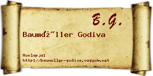 Baumüller Godiva névjegykártya